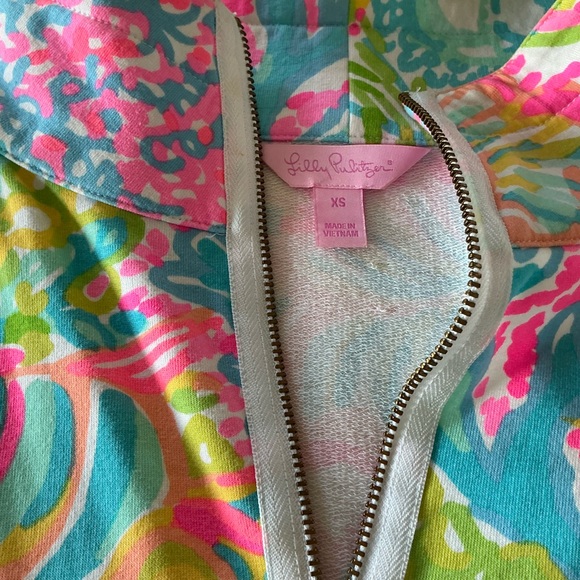 💥Lilly Pulitzer NEW LOVERS CORAL Skipper Popover - Picture 8 of 10